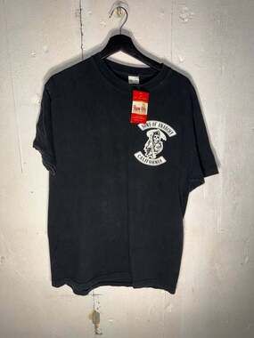 Sons of Anarchy California Graphic T-Shirt Black Size L